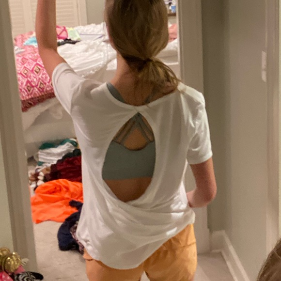 white workout tee!! - Picture 3 of 3